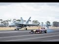 Daniel Ricciardo Drag Races F1 Car vs F/A-18 Hornet ✈️