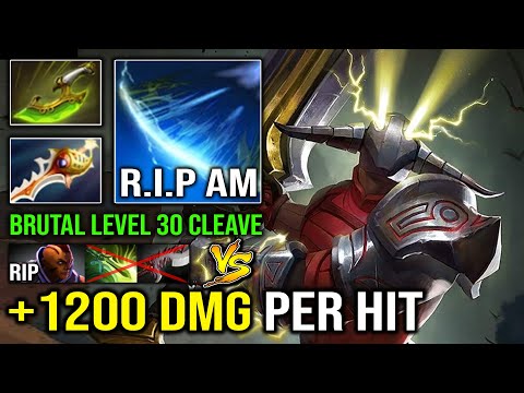 EVEN Late Game AM Can't Handle this Sven Cleave | WTF +1200 Damage Per Hit Crazy Burst DPS Dota 2