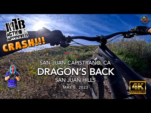 MTB Riding | Crash!!! | Dragon's Back | San Juan Hills | May 6, 2023 #crash