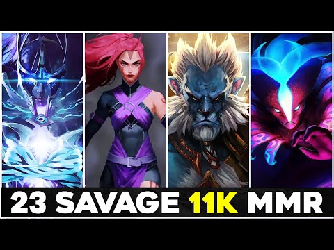 2nd player who joins the 11k MMR Club - 23savage 11.000 MMR Dota 2