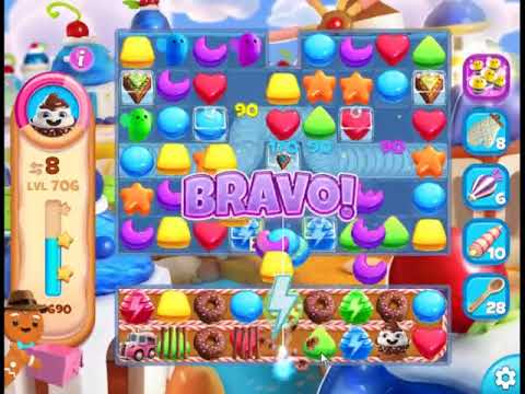 Cookie Jam Blast Level 706 - NO BOOSTERS 🍪 | SKILLGAMING ✔️
