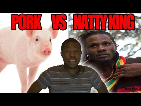 NATTY KING Rasta VS POLICE WIFE VS THE PORK Forbidden Meat   @Kevin2wokrayzee