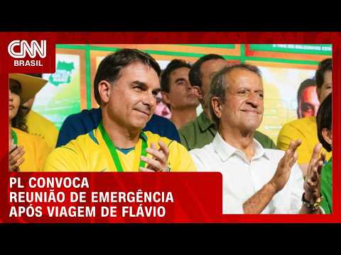 PL convoca reunião de emergência após Flávio Bolsonaro deixar o Brasil | CNN 360°