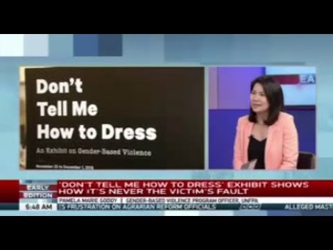 UNFPA's Pamela Godoy discusses the UN's Don't Tell Me How to Dress Exhibit