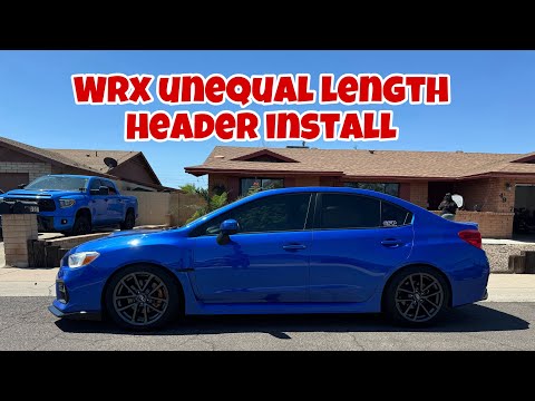 2018 Subaru wrx tomei unequal length header install