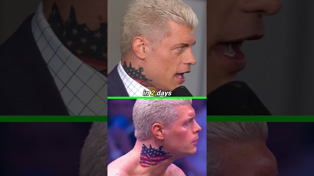🩸 CODY RHODES REGRETS HIS NECK TATTOO?!