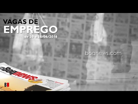 Vagas de Emprego de 20 a 26 de junho