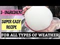 3 INGREDIENT SUPER EASY FONDANT RECIPE FOR ALL TYPES OF WEATHER