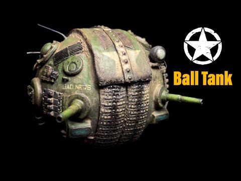 My first Scratch Built Model! Ball Tank- 1/72- brush painted