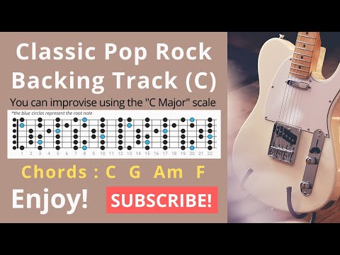 Classic Pop Rock Backing Track in C - Luca Macchioni Music Lessons