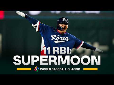 SUPERMOON 🌕 Bo Gyeong Moon makes World Baseball Classic HISTORY with 11 RBI during Pool Play! 🇰🇷