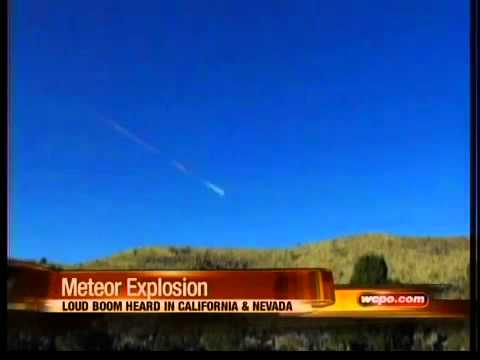 Meteor explosion in Nevada, California