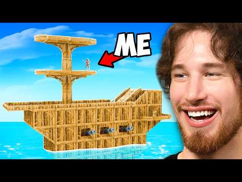 Building a MAX LEVEL Raft in Fortnite!