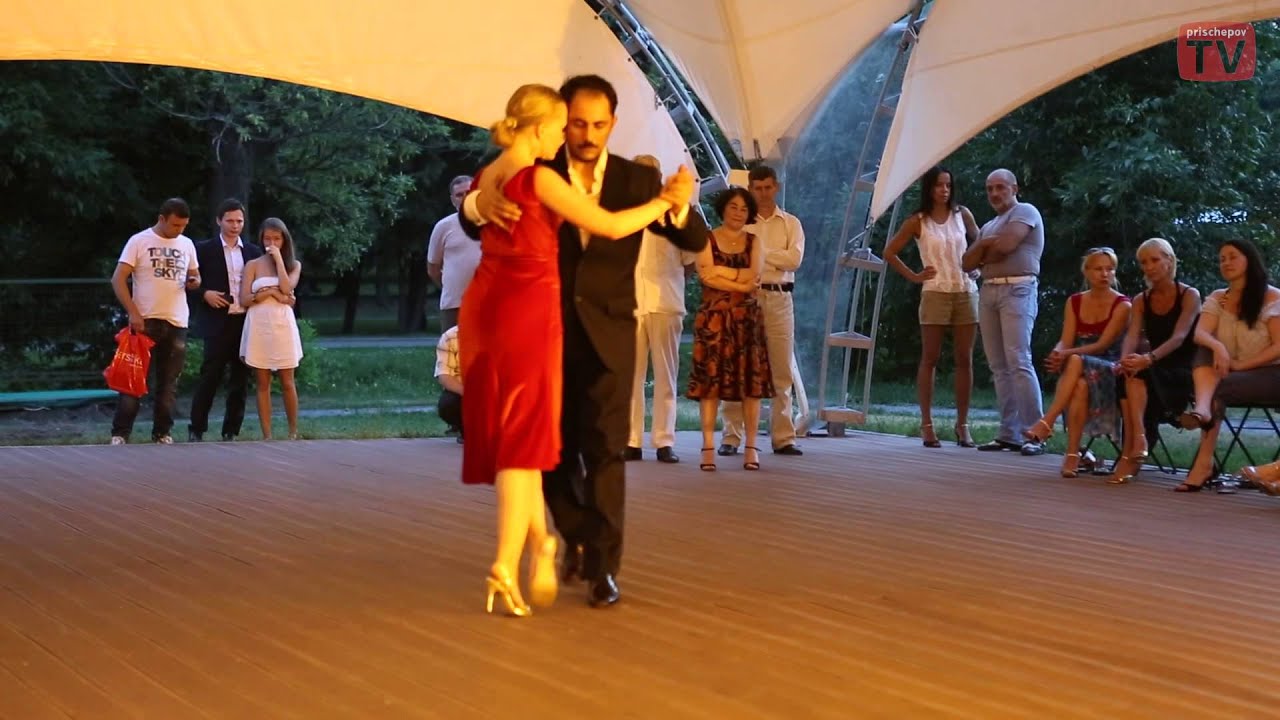 Hernan Che and Kaisa Saarinen, 1, Moscow, Prischepov Milonga, Open-Air, 27.06.2013