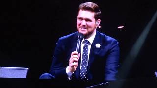 Michael Buble - Forever Now (with intro talking to the audience) - Tacoma Dome - 4/6/19