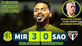 GOLEADA HUMILHANTE! O PSG DO INTERIOR MASS4CROU O TRICOLOR DO MORUMBI! GOLAÇOS E TORCIDA GRITOU OLÉ!