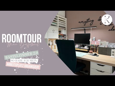 ROOMTOUR TEIL 2 | Mein Bastelreich 2.0 | So habe ich meinen Arbeitsplatz organisiert | Dezember 2024