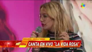 Ángela Torres la rompió en vivo con &quot;La Vida Rosa&quot;