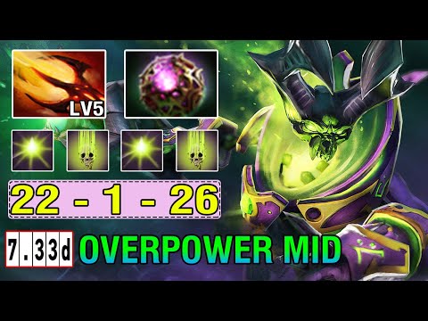 Overpower Midlane [Pugna]  Vs Timbersaw Brutal Brust Damage Dagon5 + Octarine Endless Spam Dota2