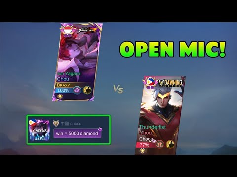 BRAXY VS CHOOU WIN 5,000 DIAMOND💎 | WHO WIN? - MLBB