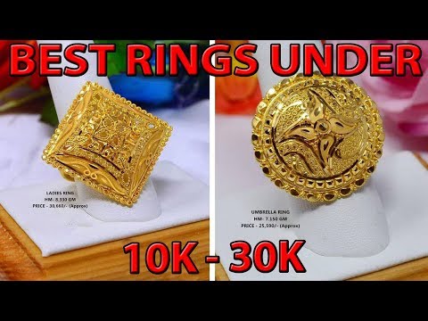 10K - 30K PRICE RANGE MOST BEAUTIFUL GOLD RING DESIGNS FOR WOMEN 2019 WITH PRICE