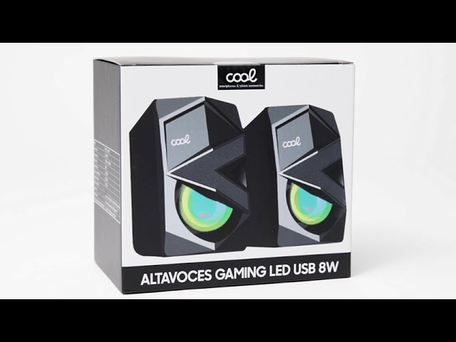 Coole Gaming-Lautsprecher 2.0 LED USB 8W video