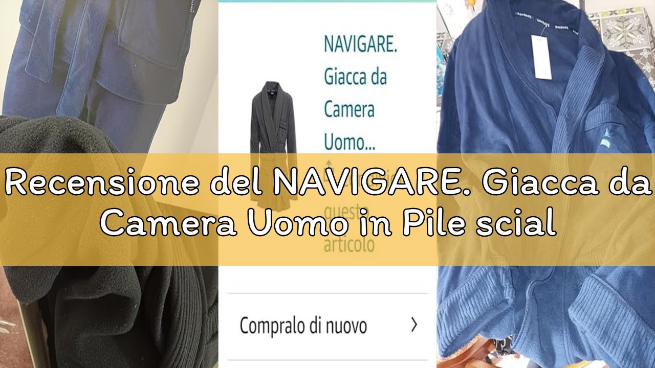 Recensione del NAVIGARE. Giacca da Camera Uomo in Pile sciallata Art. 14900