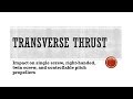 Tranverse Thrust Effect On Single Screw Twin Screw And Controllable Pitch Propellers