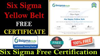 Six Sigma Yellow Belt Certification - Six Sigma Yellow Belt Free Training with Certificate