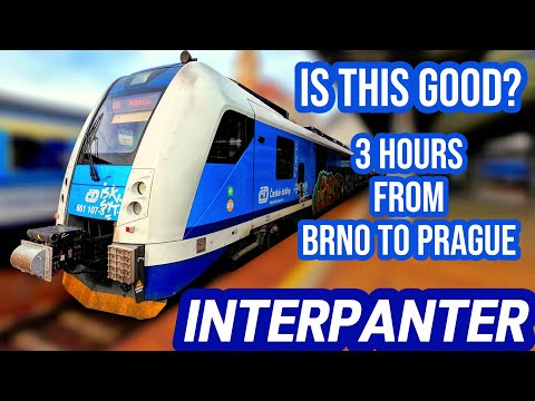 InterPanter: 1st Class Ride from BRNO to PRAGUE with České Dráhy (4K)
