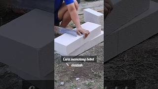 Download lagu Cara mudah memotong hebel bata ringan mp3