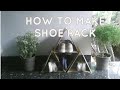 Shoe Rack From Card Board Easy Diy