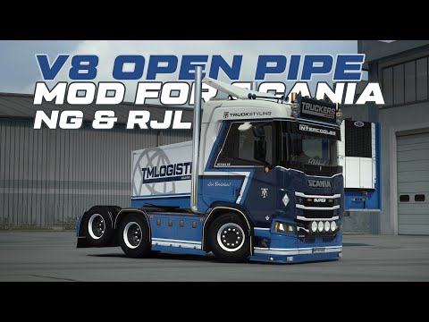 Scania V8 Open Pipe Sound Mod Showcase | Latest Best Mods for ETS2