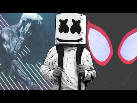 Here With Me × Sunflower Mashup ( Official music video )