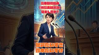 【解説】高市総理の所信表明演説から考える!「経済・憲法・防災」が松戸市の未来にどう繋がる? #shorts #高市首相