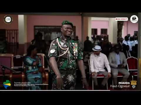 Le collectif d&rsquo;artistes de Moanda, ont fait danser Oligui Nguema et tous le CTRI &agrave; Moanda.