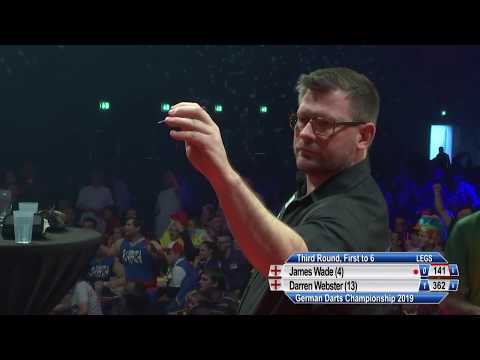 9 Dart Finish - James Wade vs D.Webster - German Darts Championship 2019 - 31 March 2019