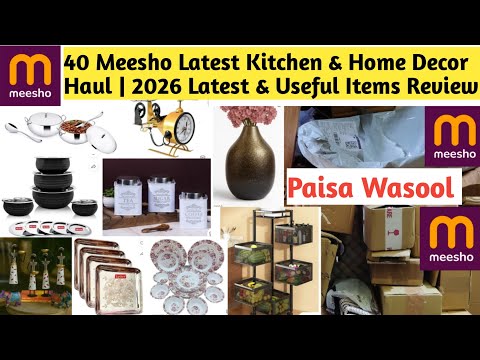 40 Meesho Latest Kitchen & Home Decor Haul | 2026 Latest & Useful Items Review | #meesho #sale 