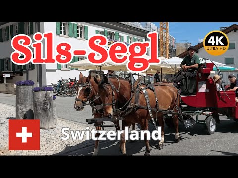 Walking Tour in Sils Im Engadin, Switzerland 🇨🇭 4K 60fps | July 2024