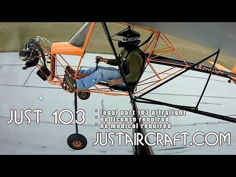 Just Aircraft, Just 103 Solo, FAR Part 103 Legal Ultralight Aircraft.