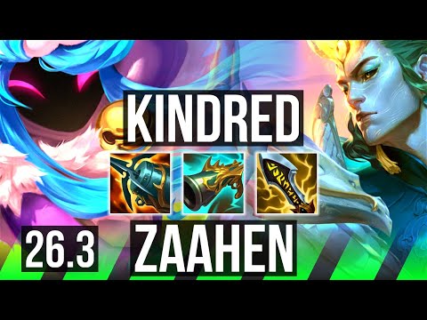 KINDRED vs ZAAHEN (JGL) | Perfect KDA: 12/0/6 | EUW Diamond | 26.3
