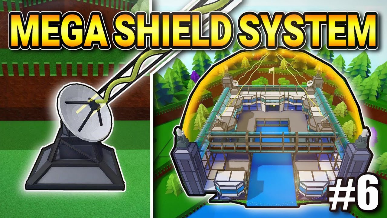 【Tutorial】⚡MEGA SHIELD!!⚡ Build *Your Own Military Base* In Build A Boat Roblox!! Tutorial Part.6