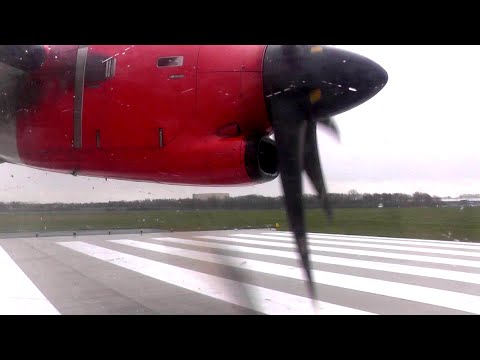 [Onboard] Scandinavian Airlines ATR-72-600 take off ✈ Hannover Airport