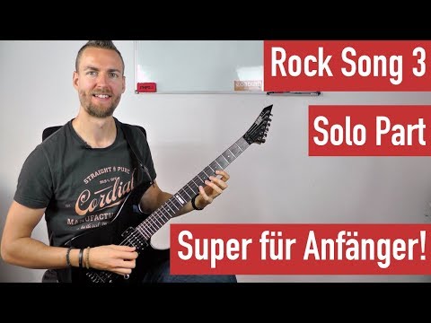 E-Gitarre lernen - Rock Song 3 - Solo Part - Solo spielen lernen | Guitar Master Plan