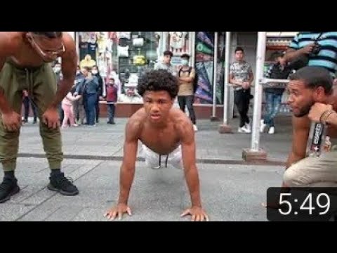 I just did 150 push-ups for $100 dollars in times Square MUST WATCH $ @ScottBurnhard @BrolyGainz007