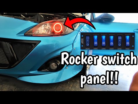 Installing A Rocker Panel Switchboard in My MAZDASPEED 3 (HALOS, DEMON EYES, LIGHTBARS, ETC)