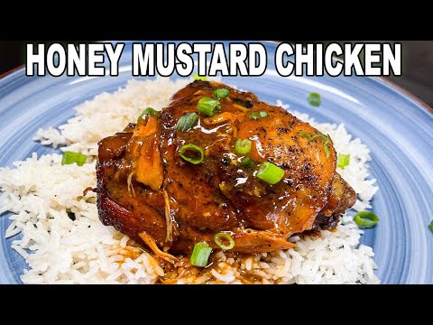 Crockpot HONEY MUSTARD CHICKEN, A Slow Cooker Chicken Dinner Recipe