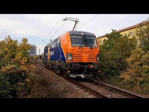 Siemens Vectron BR 193 755 Train Europe electric locomotive in Timișoara 2019 4K.