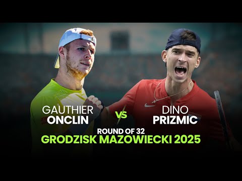 Gauthier Onclin vs Dino Prizmic | Grodzisk Mazowiecki 2025 R32 | ATP Highlights