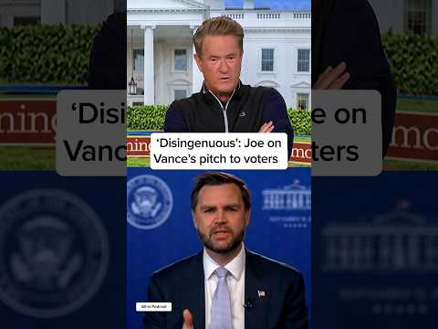 ‘Disingenuous’: Joe on Vance's pitch to voters